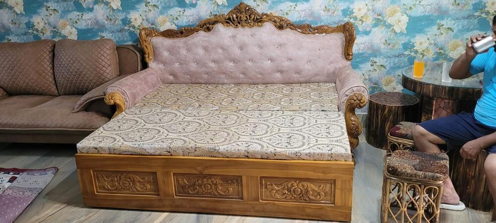 Teak Wood Sofa Cum Bed