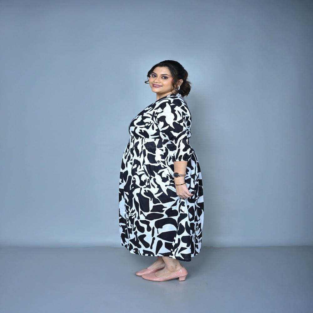 Front slit maxi dress