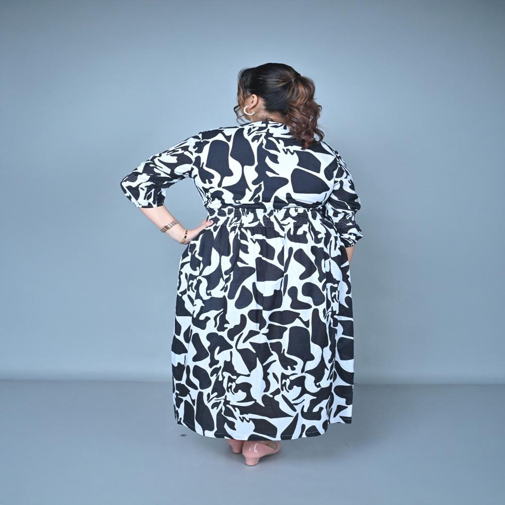 Front slit maxi dress