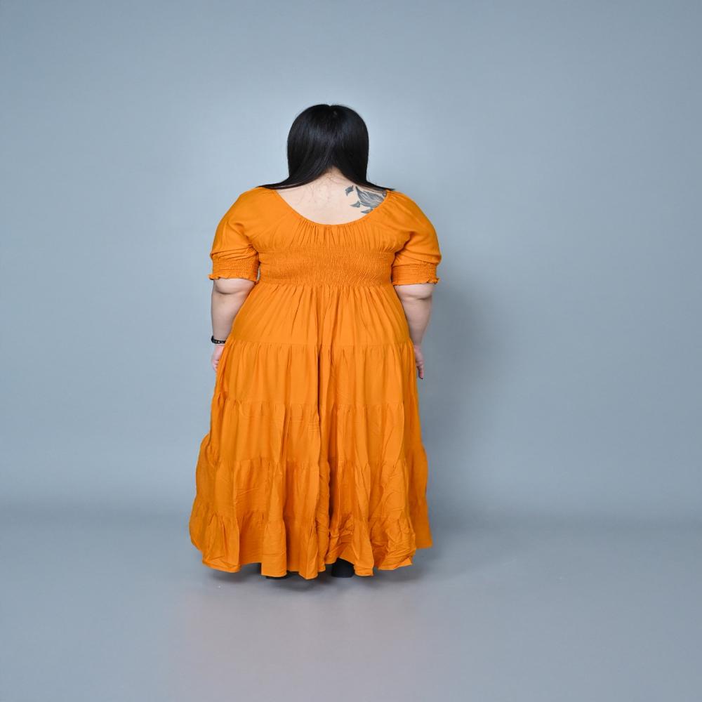 Women'strendy Plus Size Dress Manufacturer In India - Color: Yellow Ochre
