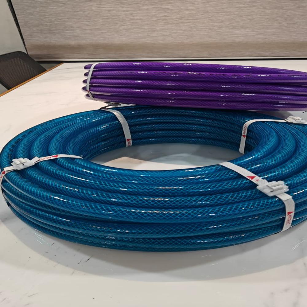 Pvc Braided Hose Pipe - Color: Transparent