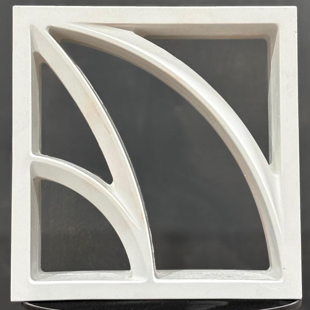 Lotus White Cement Jali