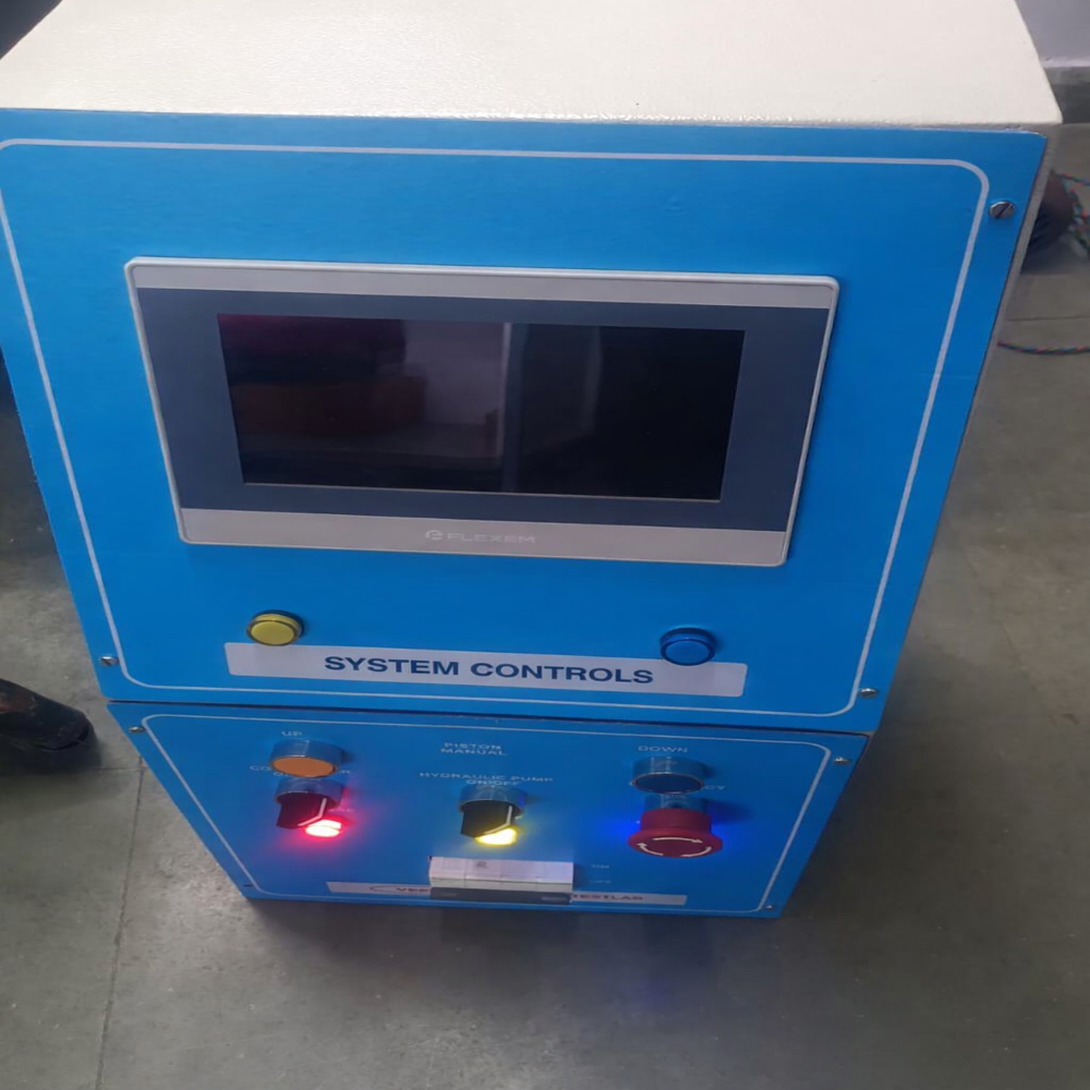Hmi Based Caster Durability Testing Machine Panel - Color: Grey