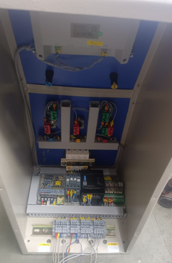 Hmi Based Caster Durability Testing Machine Panel - Color: Grey