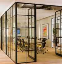 Slim Line  Glass Partiiton 16mm X 45mm - Application: Office Conference Cabins