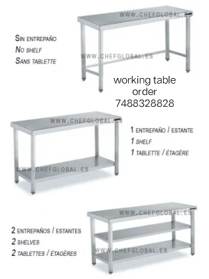 Ss Stainless Steel Working Table