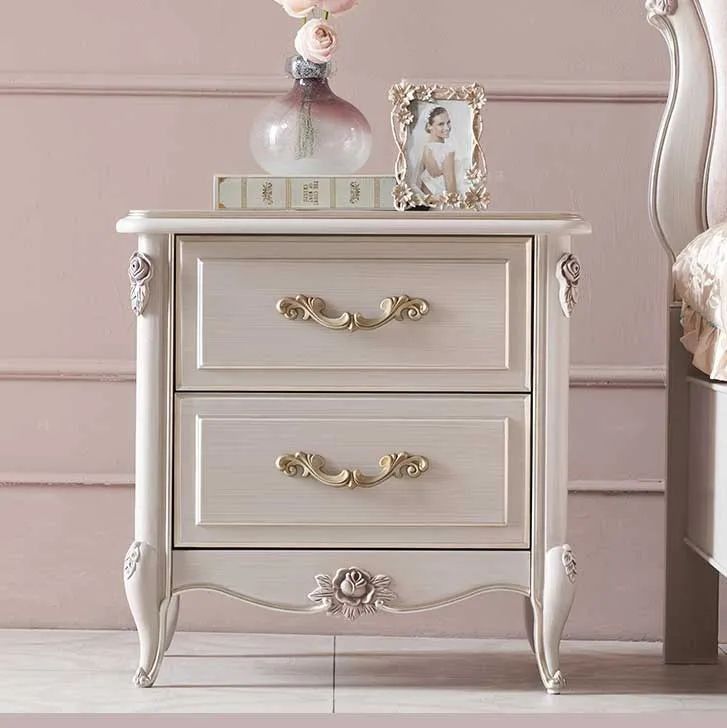 Premium Hand-carved Teak Wood Nightstand - Luxury Bedroom Side Table - Finishing: Matte/glossy