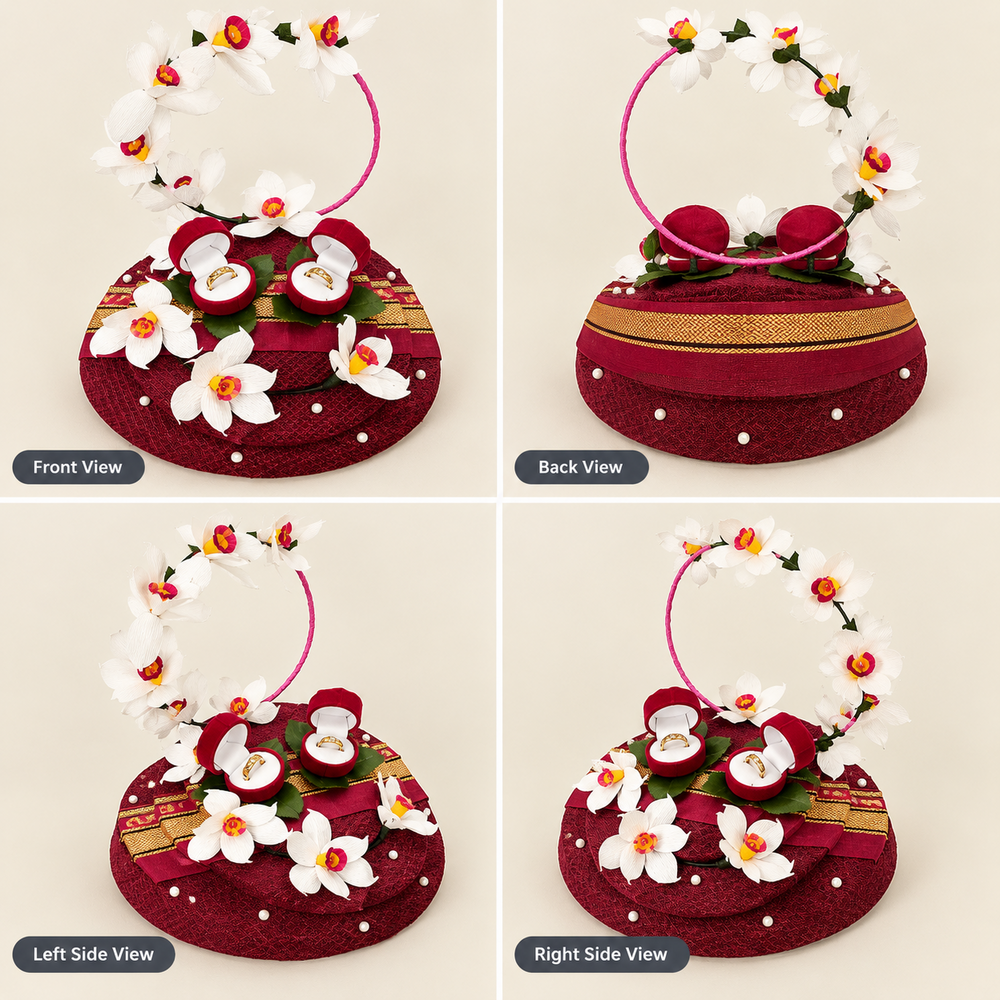 Engagement Ring Platter - Color: Gold And Transparent