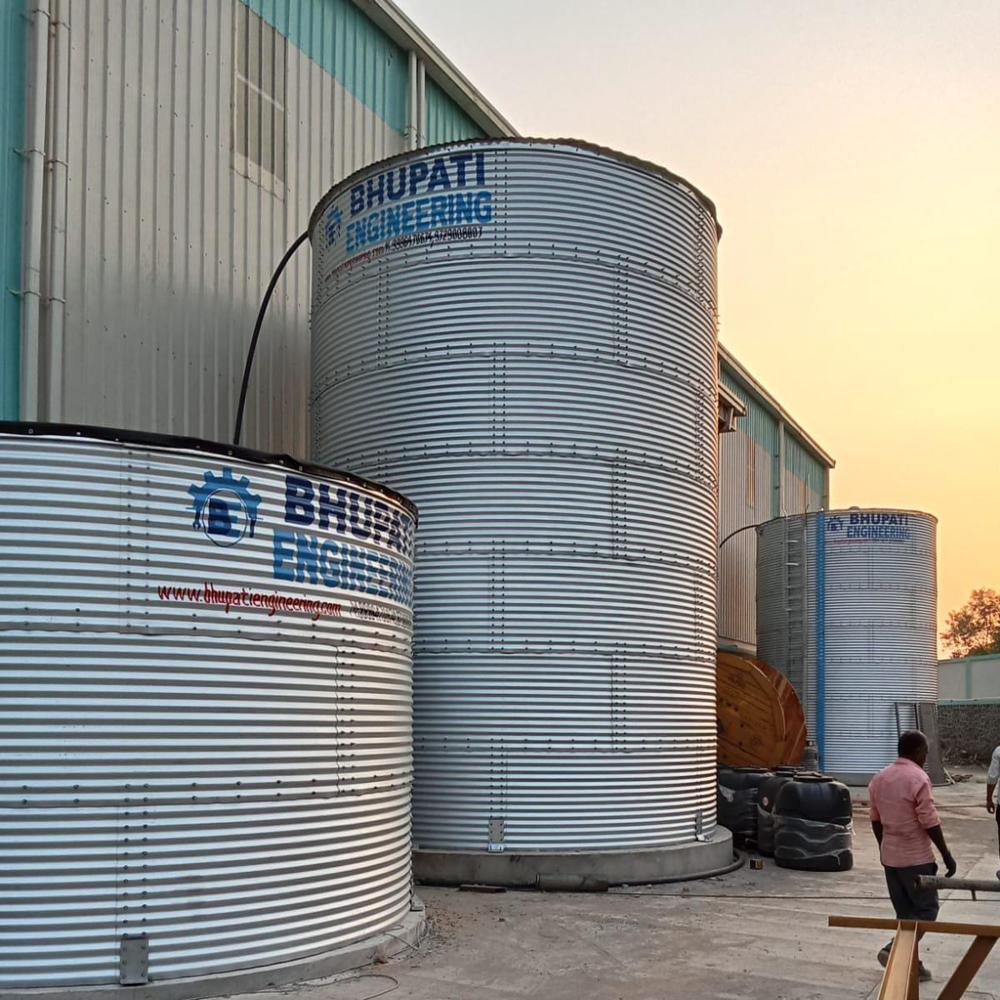 Zinc Aluminum Pre-fabricated Bolted Panel Liquid Storage Tank - Application: Multiple