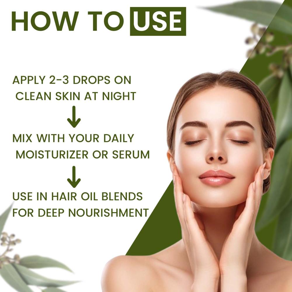 Turcy Eucalyptus Essential Oil | Apply on Skin, Mix with Moisturizer & Hair Oils(100ML)