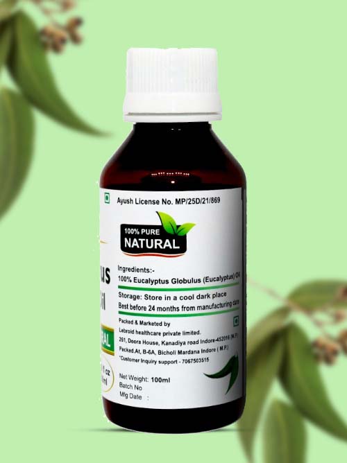 Turcy Eucalyptus Essential Oil | Apply on Skin, Mix with Moisturizer & Hair Oils(100ML)