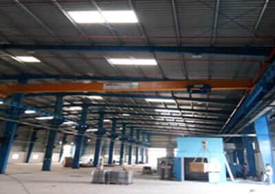 Single Girder Eot Cranes - Color: Yellow
