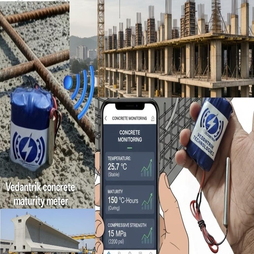 Wireless Mass Concrete Temperature Monitoring & Maturity Sensor