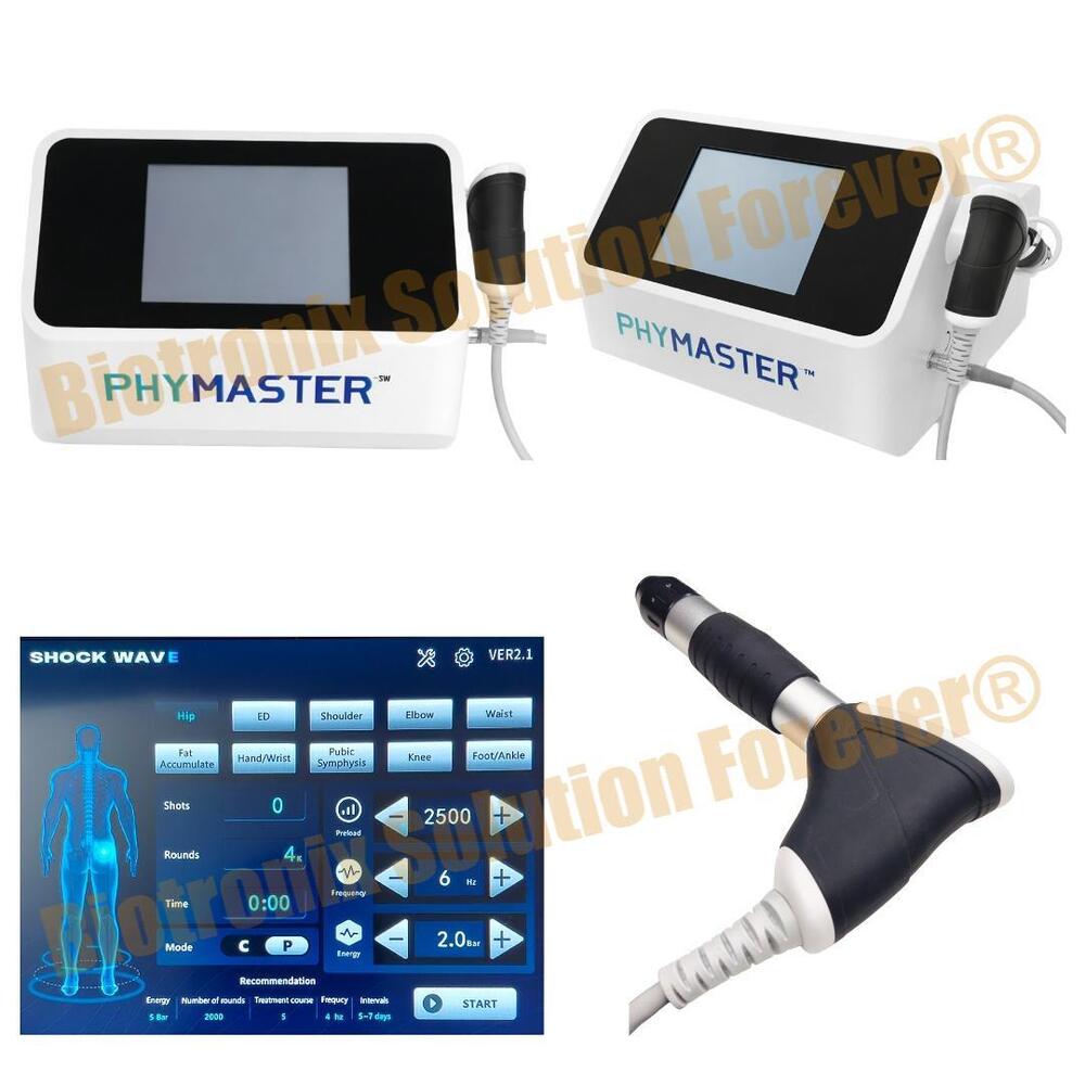 Phymaster Shockwave Physiotherapy Device for Muscle Pain Treatment