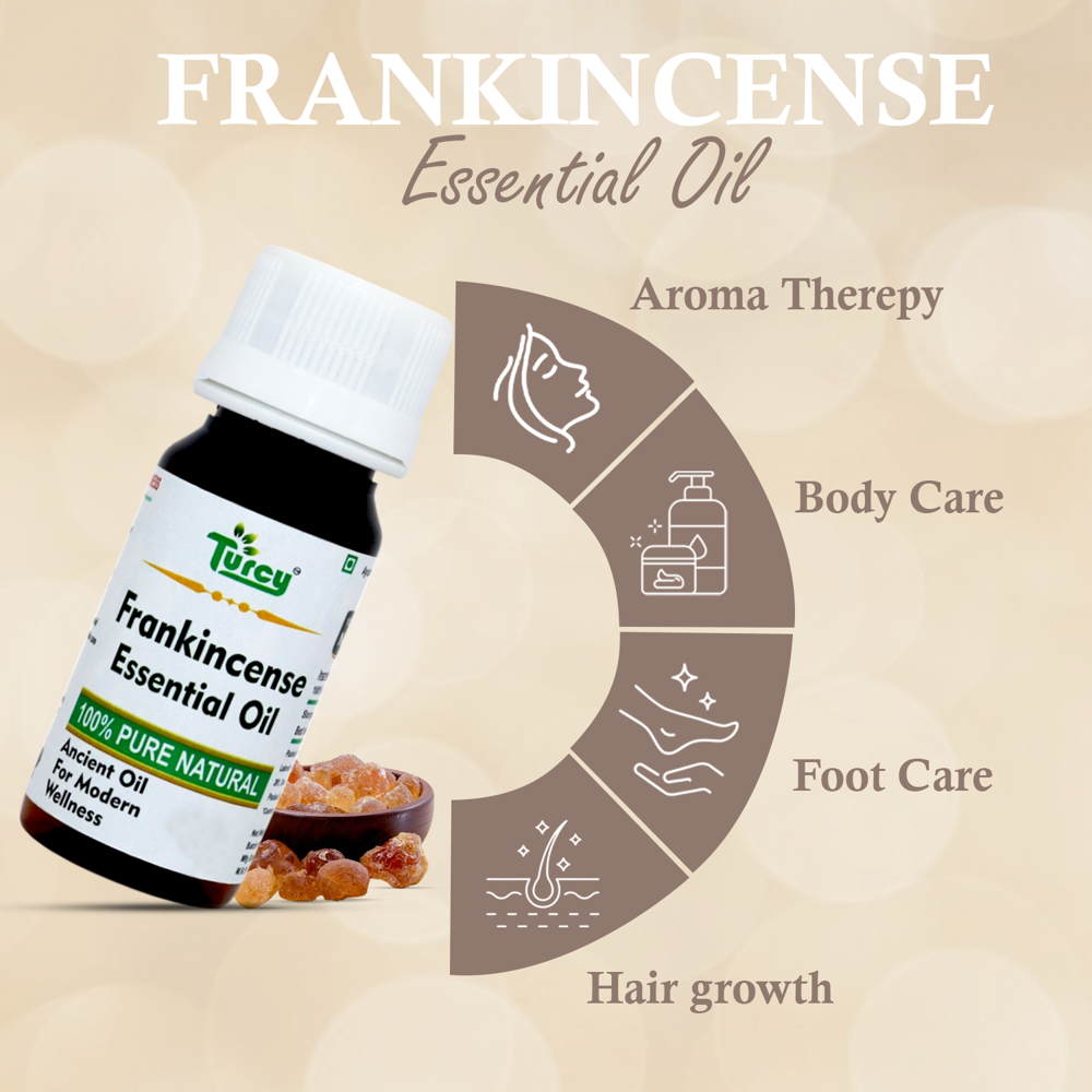 Turcy Frankincense Essential Oil |Natural  Skin Glow, Scar Care & Hair Growth(30ml)