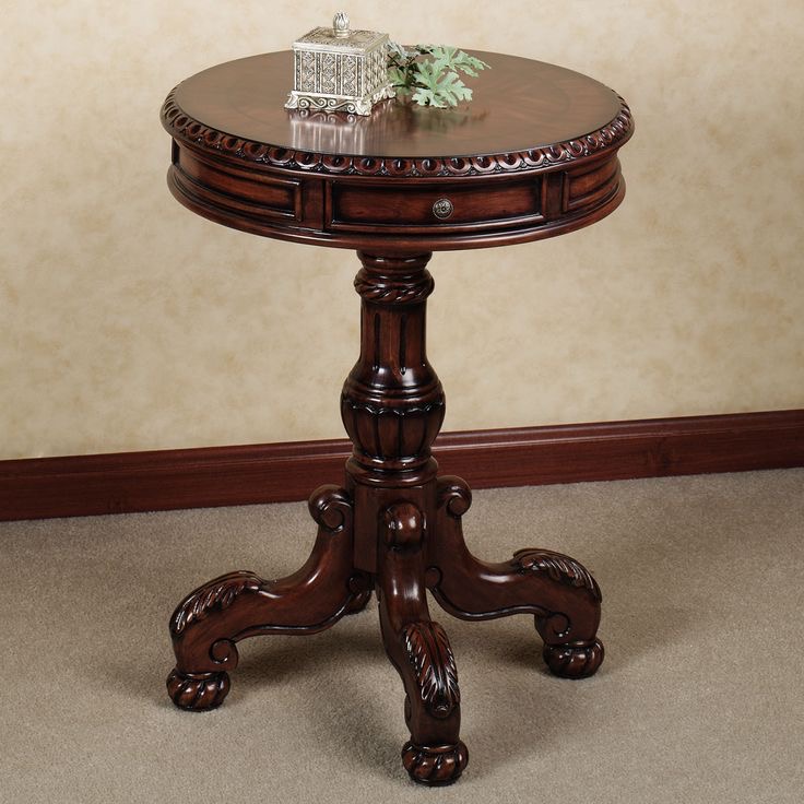 Premium Hand-Carved Wooden Peg Tables - Versatile Artistry for Luxury Interiors