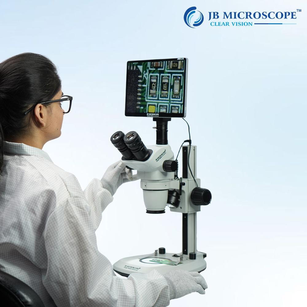 Stereo Zoom Microscope Jbm-45 - Coarse Adjustment Range: 50 Mm Coarse Movement.
