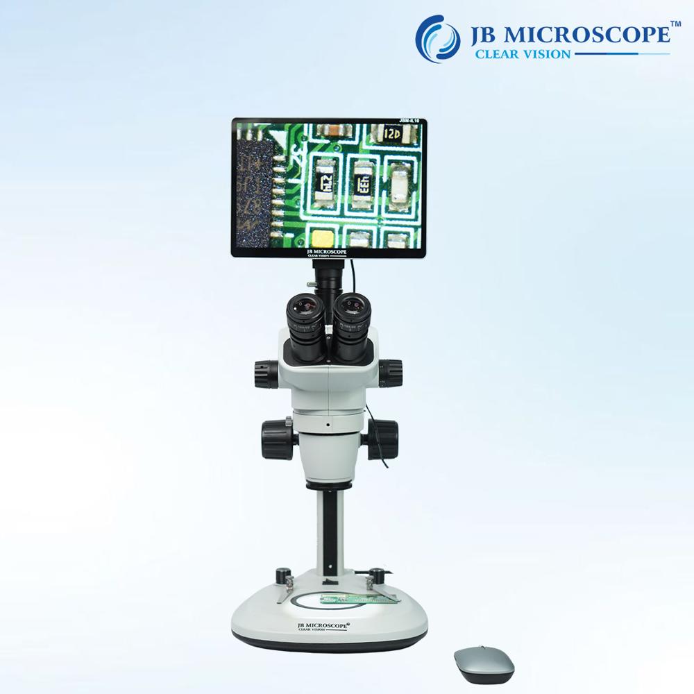 Stereo Zoom Microscope Jbm-45 - Coarse Adjustment Range: 50 Mm Coarse Movement.