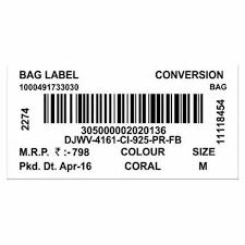 Barcode Labes Stickers - Application: Product Labeling