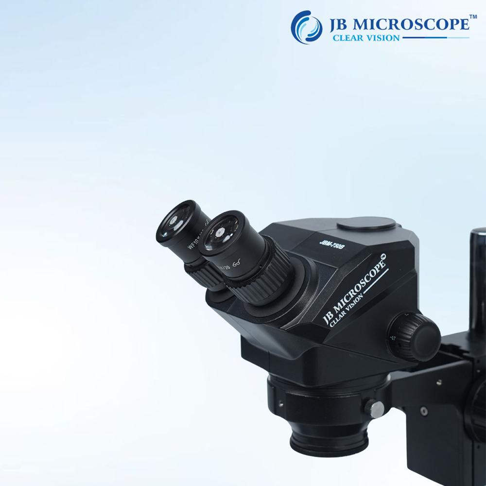 Stereo Zoom Microscopejbm-750b - Coarse Adjustment Range: 50 Mm Via Rack And Pinion Mechanism