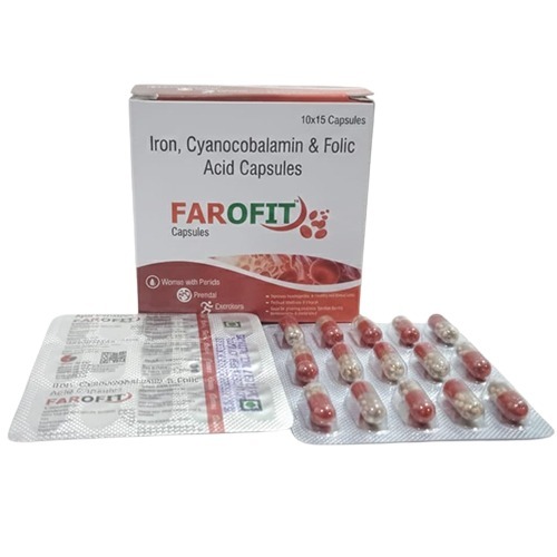 Iron Cyanocobalamin And Folic Acid Capsules