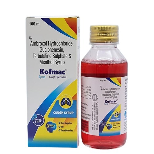 Ambroxol Hydrochloride, Guaiphenesin,Tebutaline Sulphate And Menthol Syrup