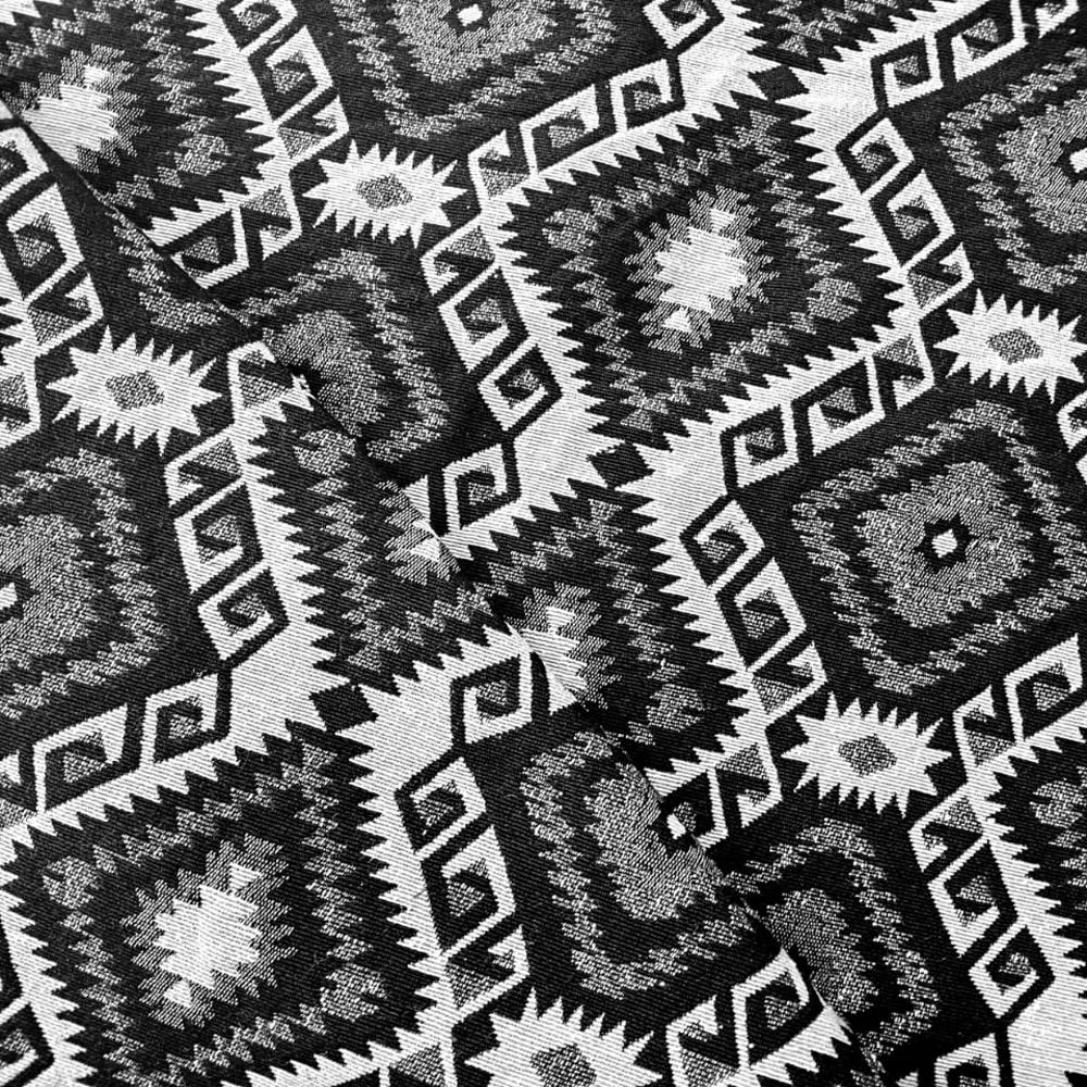 black white jacquard fabric