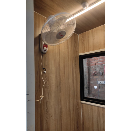 Security Cabin - Color: Off White & Blue