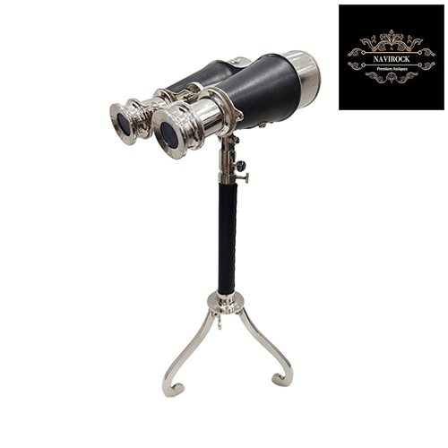 Nautical Brass Marine Leather Binocular Telescope