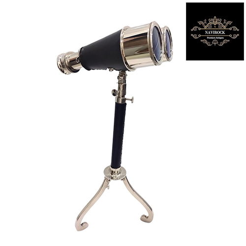 Nautical Brass Marine Leather Binocular Telescope
