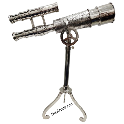Vintage Antique Brass Telescope for Home Decor