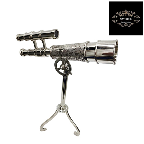 Vintage Antique Brass Telescope for Home Decor
