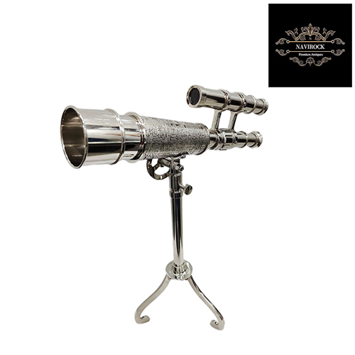 Vintage Antique Brass Telescope for Home Decor