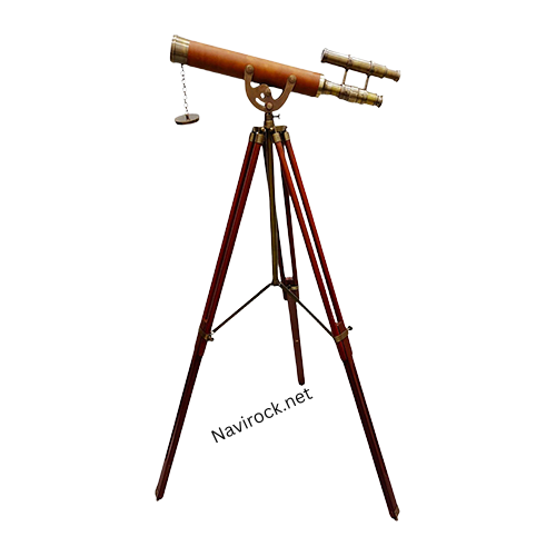Antique Brass Telescope Leather Coverd Telescope