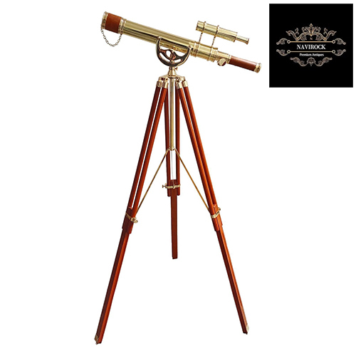 Vintage Maritime Anchor Master Double Barrel Telescope
