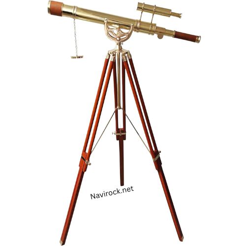 Vintage Maritime Anchor Master Double Barrel Telescope