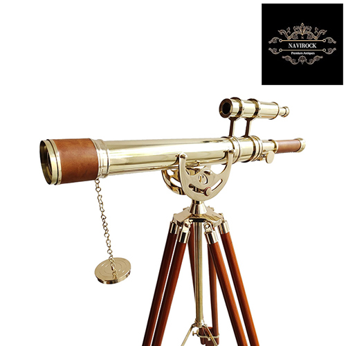 Vintage Maritime Anchor Master Double Barrel Telescope