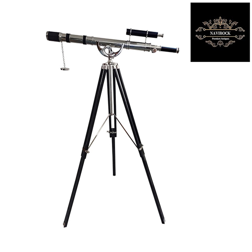 Chrome Finish Unique Nautical Brass Telescope