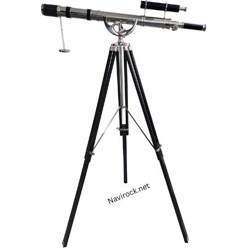 Chrome Finish Unique Nautical Brass Telescope - Capacity: 00 Kg