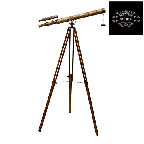 Vintage Double Barrel Spyglass Telescope