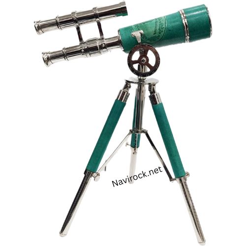 Brass Chrome Finish Nautical Vintage Telescope For Table Decorative - Focus Range: 10 M To Infinity