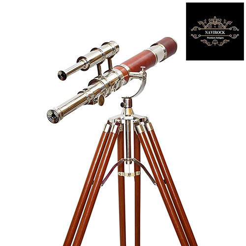 Royal Handmade High Magnification Tube Double Barrel Telescope