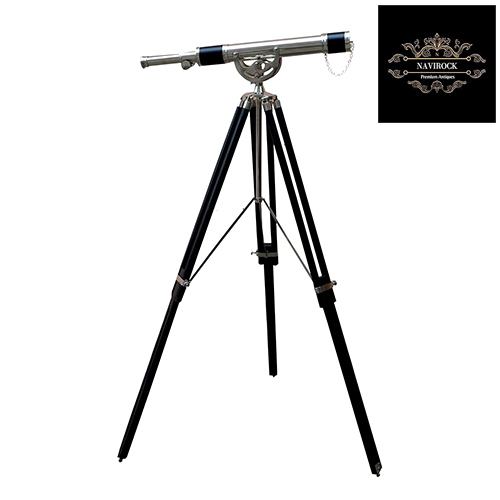 Antique Handmade Royal Brass Chrome Telescope