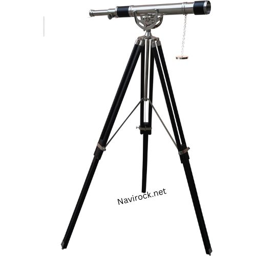 Antique Handmade Royal Brass Chrome Telescope - Application: Null