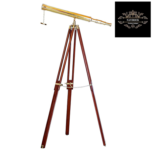 Shiny Brass Nautical Single Barrel Marine Telescope