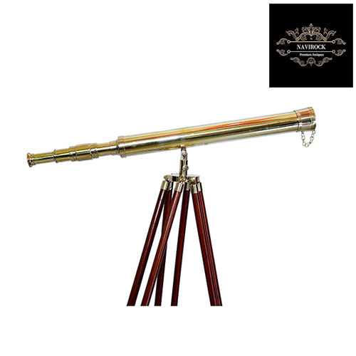 Shiny Brass Nautical Single Barrel Marine Telescope