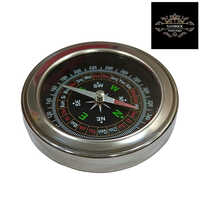 Vintage Compass With Leather Case Gift