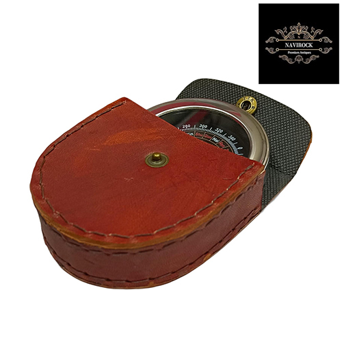 Vintage Compass with Leather Case Gift
