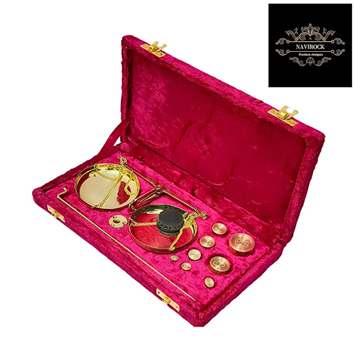 Old Traditional Weight Showpiece Brass Weighing Scale