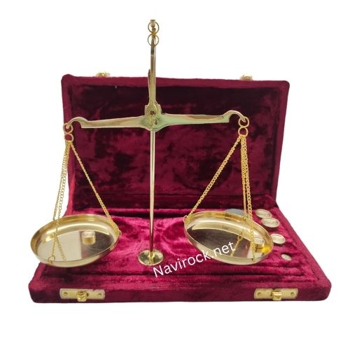 Vintage Apothecary Scale Small Brass Weight Scale